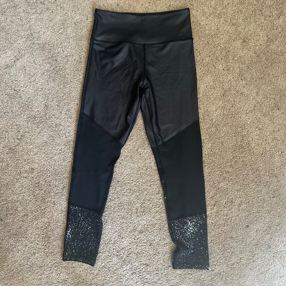 Zyia Active Leggings High Waisted‎ Athletic Workout Black Size 6-8